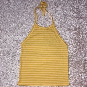 American Eagle Golden Yellow Halter Top